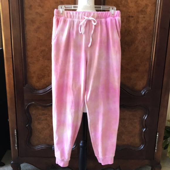 Pink & Tan Tie Dye Pants - Picture 2 of 6